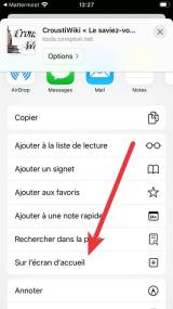 Install iOS Safari étape 3